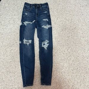 American Eagle ripped skinny jeans